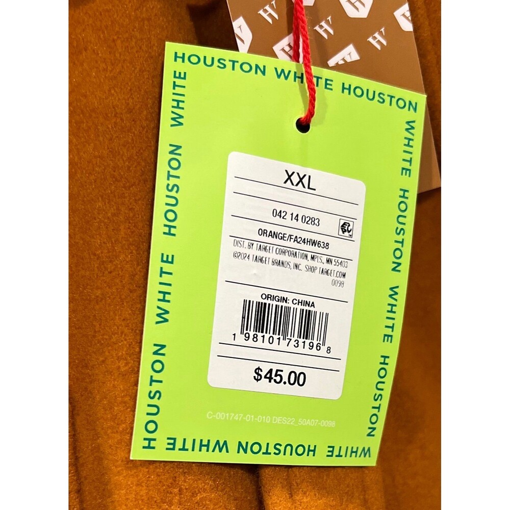 Houston White Shirt/Jacket ~ Men’s ~ Size: XXL ~ NWT - Picture 6 of 7